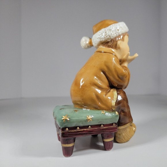 Heritage Mint LTD 2003 Porcelain Christmas Setting 1 REPLACEMENT PIECE Boy Stool - Picture 7 of 11
